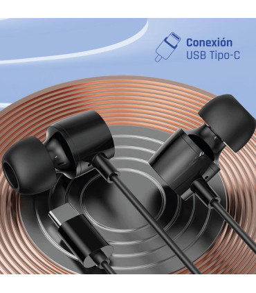 iggual Auriculares tipo C intrauditivos con micro