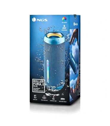 NGS Altavoz RollerFuria2 BT Rgb IP67 Azul 30W
