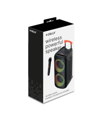 Celly Altavoz + Micrófono Inalámbrico 40W