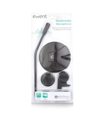 Ewent EW3550 Micrófono Multimedia Negro