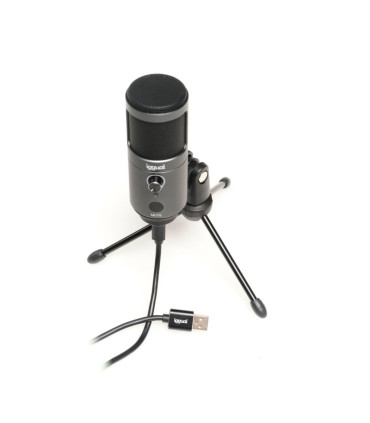 iggual Micrófono condensador Podcasting Pro gris