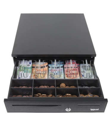 iggual Cajón portamonedas IRON-20 42cm 4+8 negro