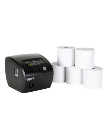 Kit impresora térmica tickets TP7001 + 5 rollos 80