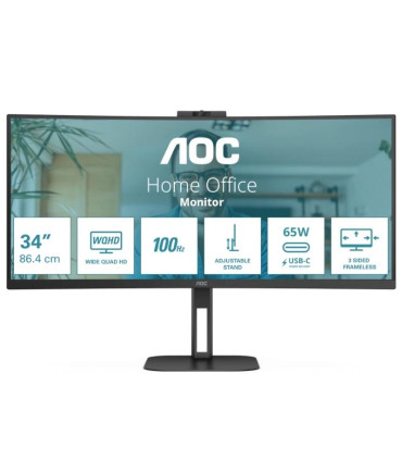 AOC CU34V5C Monitor 27" 2K HDMI USBc MM AA cur