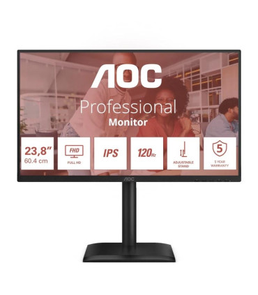 AOC 24E4U Monitor 23.8" IPS 120Hz HDMI DP VGA MM