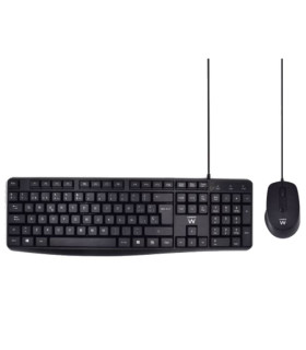Ewent EW3006 kit teclado+ raton escrit. silenciosa