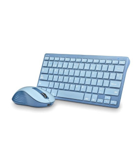 NGS KIT TECLADO Y RATON MULTIFUNCION RECARG AZUL