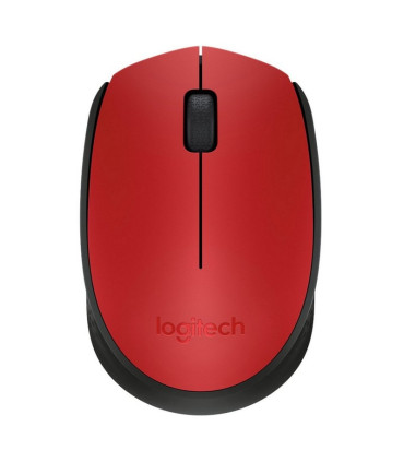 Logitech M171 Ratón Inalámbrico 1000 dpi Neg/Rojo