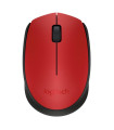 Logitech M171 Ratón Inalámbrico 1000 dpi Neg/Rojo