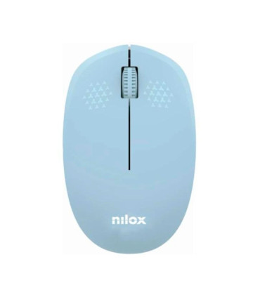 Nilox Ratón Wireless, 1000 DPI, 3 botones, Azul