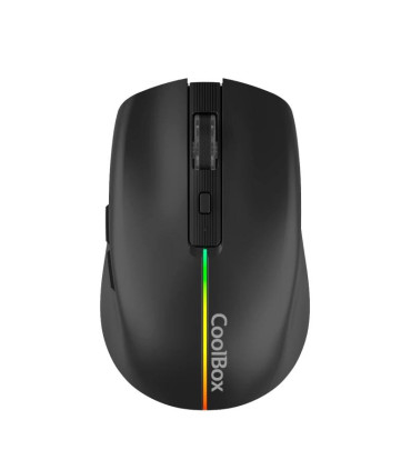 Coolbox Gaming Ratón W01 1600DPI Inalámbrico Negr
