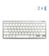 iggual Teclado Bluetooth Slim TKL-BT plata 2 canal