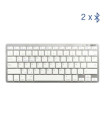 iggual Teclado Bluetooth Slim TKL-BT plata 2 canal
