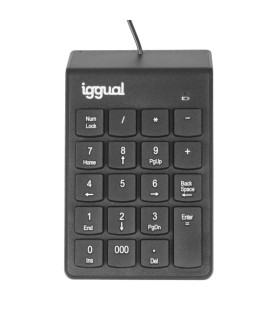 iggual Teclado numérico USB CK-NUM-19T negro