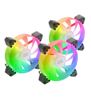 MARS GAMING Ventilador MF3A 120MM 3IN1 ARGB Negro