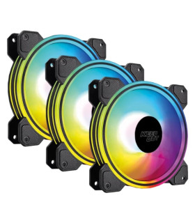 Keep Out Ventilador XFC-120DR Black 5V ARGB 3x2
