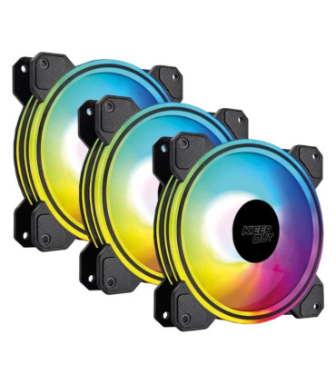 Keep Out Ventilador XFC-120DR Black 5V ARGB 3x2