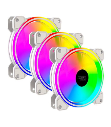 Keep Out Ventilador XFC-120DRW White 5V ARGB 3x2