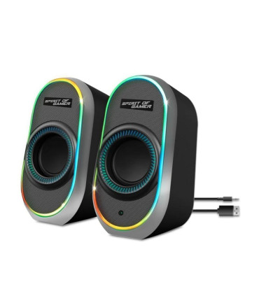 Spirit of Gamer Altavoz 2.0 FANATIC 500 RGB Black