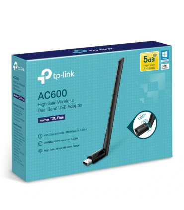 TP-Link Archer T2U Plus Adaptador WiFi AC600 USB