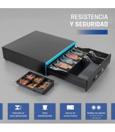iggual Cajón Portamonedas IRON-30B 42cm 5+7/7+5