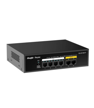 Reyee 6-Port 100Mbps, 4 of the ports support PoE/P