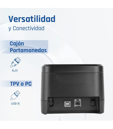 iggual Impresora térmica tickets TP EASY 58 USB+RJ