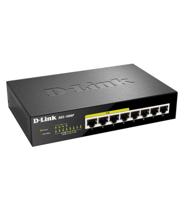 D-Link DGS-1008P Switch 8xGB 4xPoE