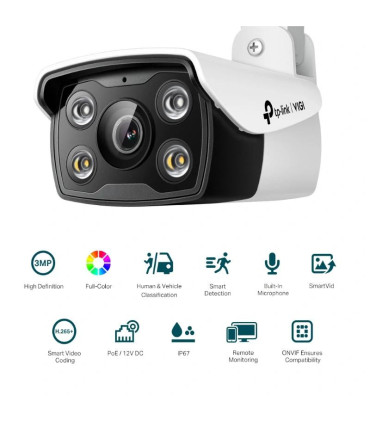 VIGI Cámara IP Bullet C330 3MP Plástico Full-Color