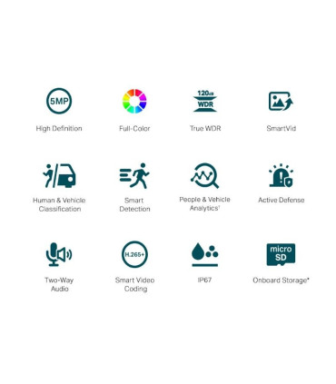 VIGI Cámara IP Bullet C350 5MP Plástico Full-Color