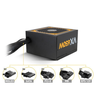 NOX Fuente Alimentación Urano VX 650W 80+ BRONZE