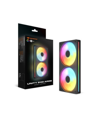 Cougar Ventilador UNITY240-FB Argb 12cm Black