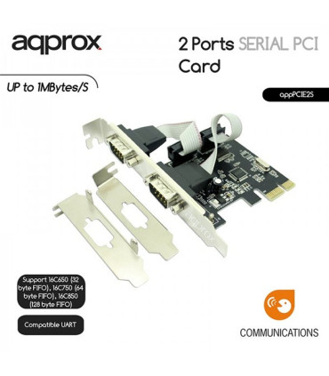 approx! APPPCIE2S Tarj. Cont. 2 Serie PCI-E LP&HP