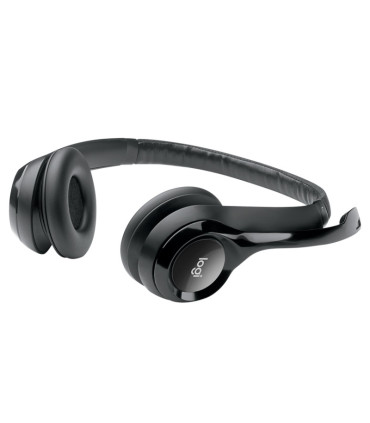Logitech Auricular+Mic H390 USB Negro