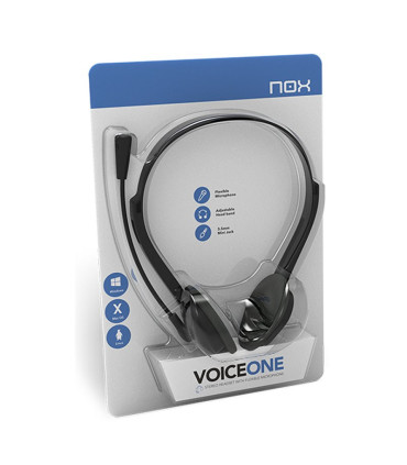 NOX Auricular Stereo con micro flex.VOICE ONE