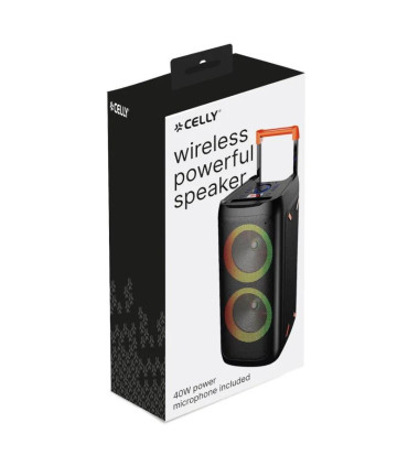 Celly Altavoz Trolley Partyspeakerbk Rgb