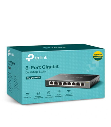 TP-Link TL-SG108S Switch 8xGB RJ45 Metal