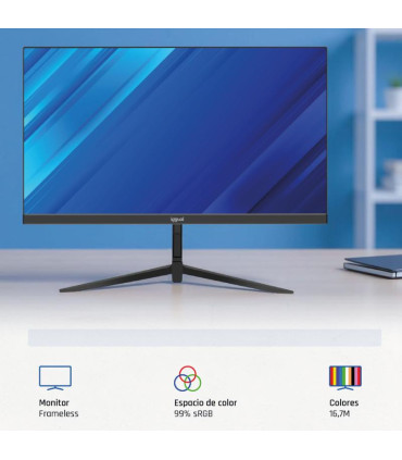 iggual Monitor 21,5" IPS 1ms FHD 120Hz VGA HDMI DP