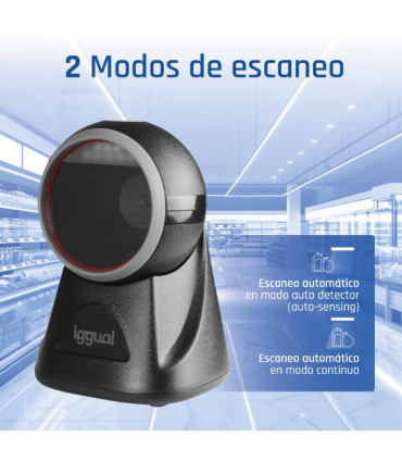 iggual Lector código barras sobremesa 2D USB
