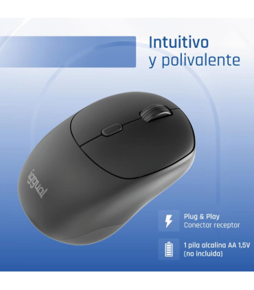 iggual Ratón inalámbrico NANO-OFFICE-6D 1600DPI