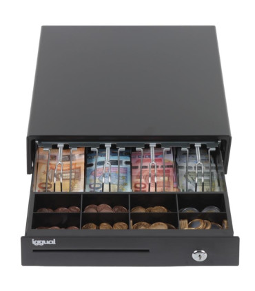 iggual Cajón Portamonedas IRON-15 37cm 4+8 negro