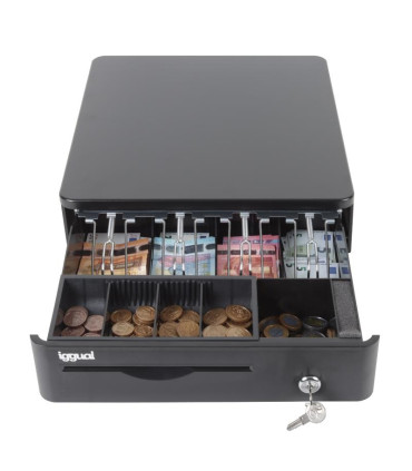 iggual Cajón Portamonedas IRON-10R 38cm 4+5 negro