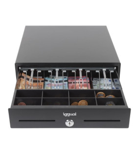 iggual Cajón Portamonedas IRON-XS 33cm 4+8 negro