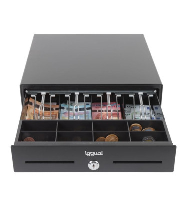 iggual Cajón Portamonedas IRON-XS 33cm 4+8 negro