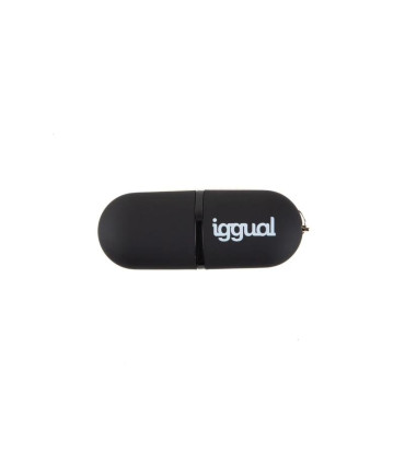 iggual Lápiz USB 2.0 16GB PEN16 negro con tapa