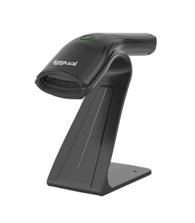 iggual Lector código barras 1D USB botón soporte