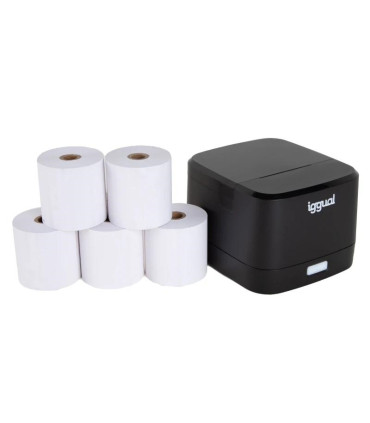 iggual Kit impresora térmica TP EASY 58 + 5 rollos