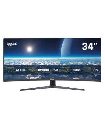 iggual Monitor 34" UWQHD 1ms 2DP 2HDMI MM AA Curvo