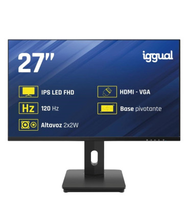 iggual Monitor 27" VGA HDMI 120Hz pivotante AA MM