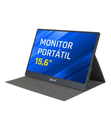iggual Monitor portátil 15,6" IPS FHD USB-C funda